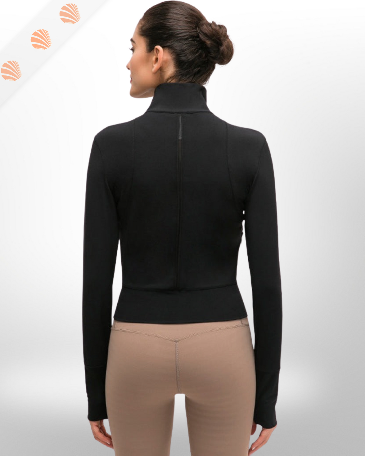 Zip Up Jacket with Thumb Holes