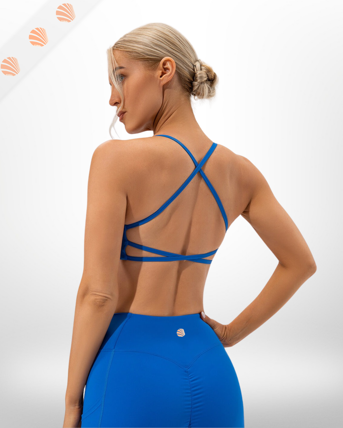 Scoop Neck Open Back Sports Bra