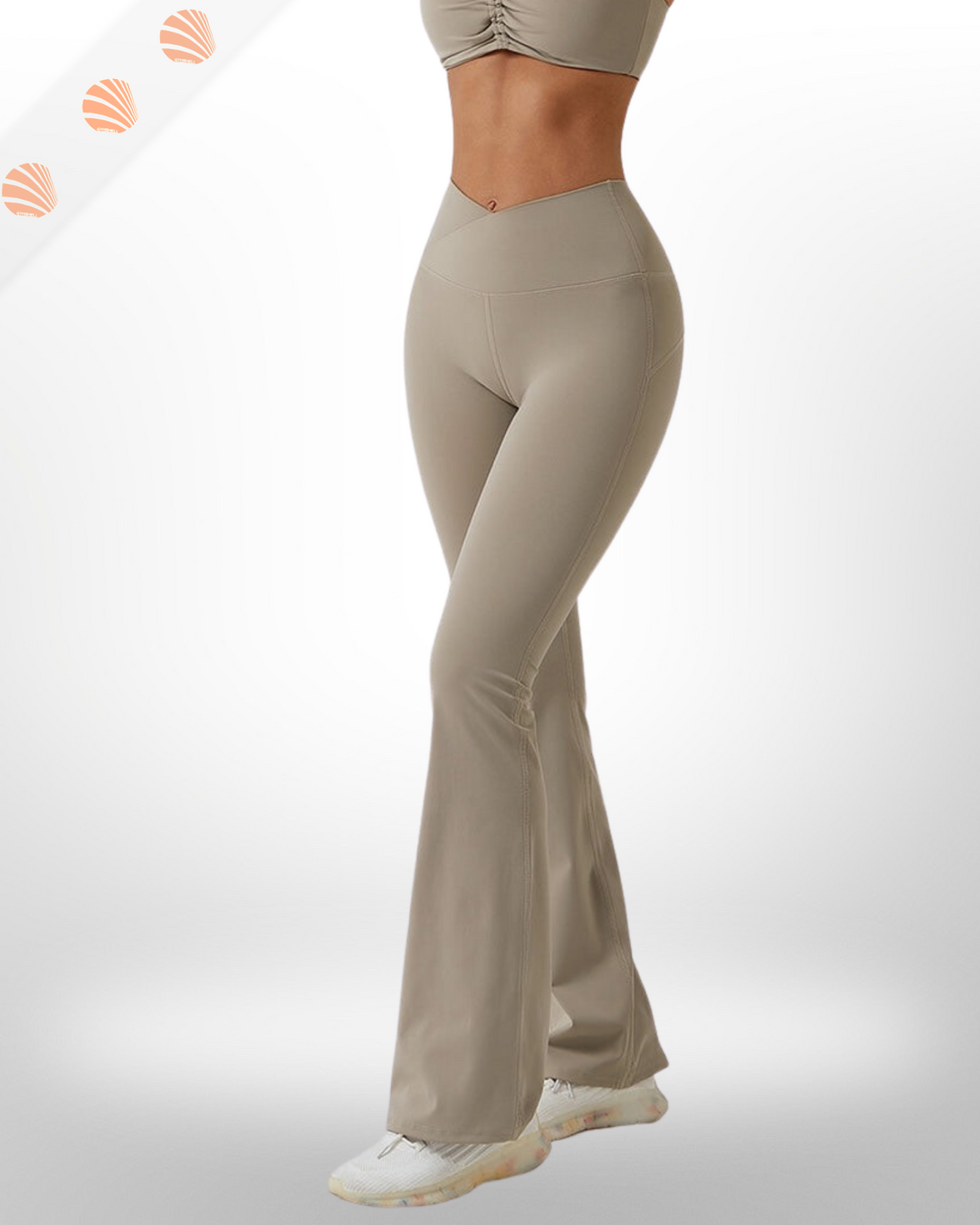 Flare Crossover Waistband Leggings