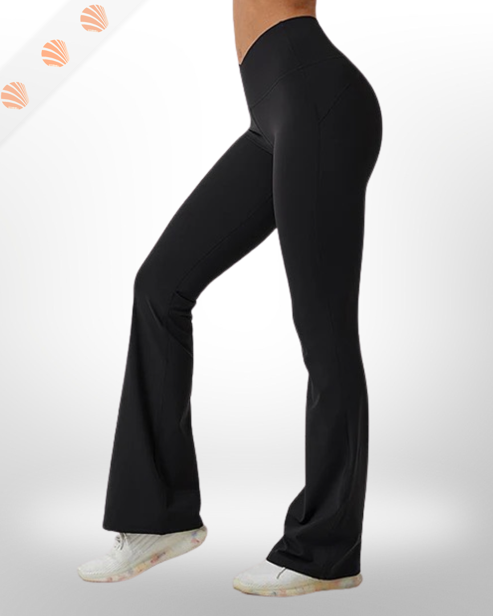 Flare Crossover Waistband Leggings