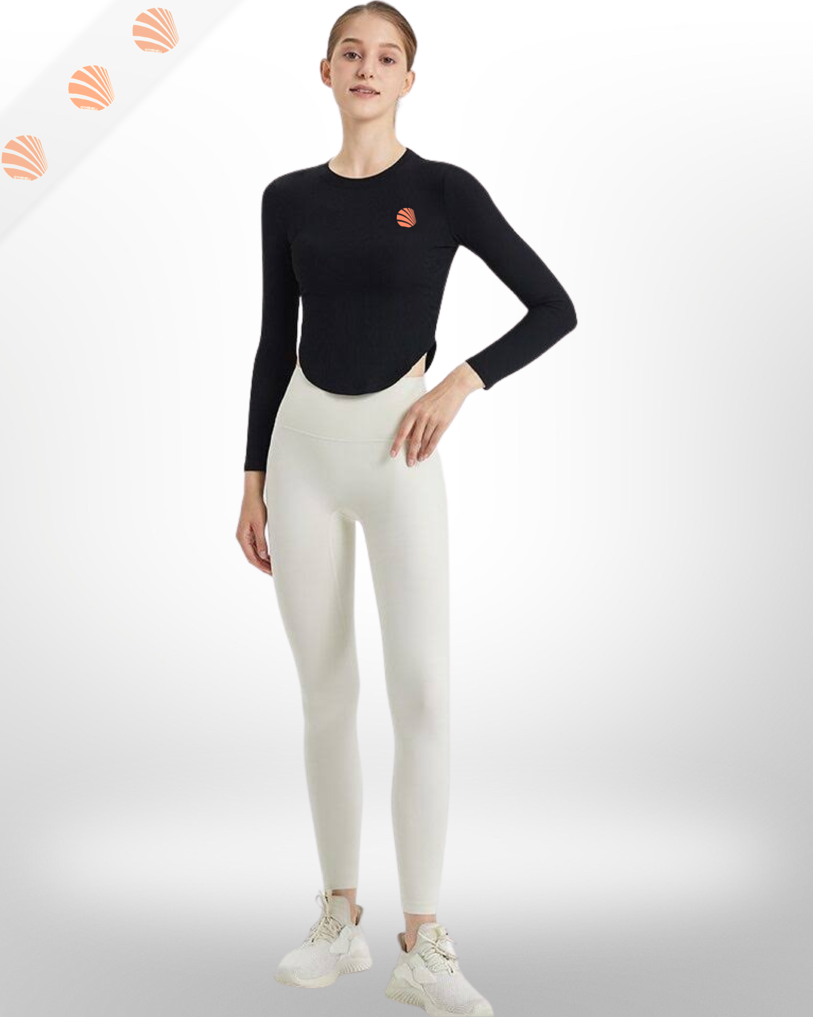 Curved Waist Long Sleeve Shirt