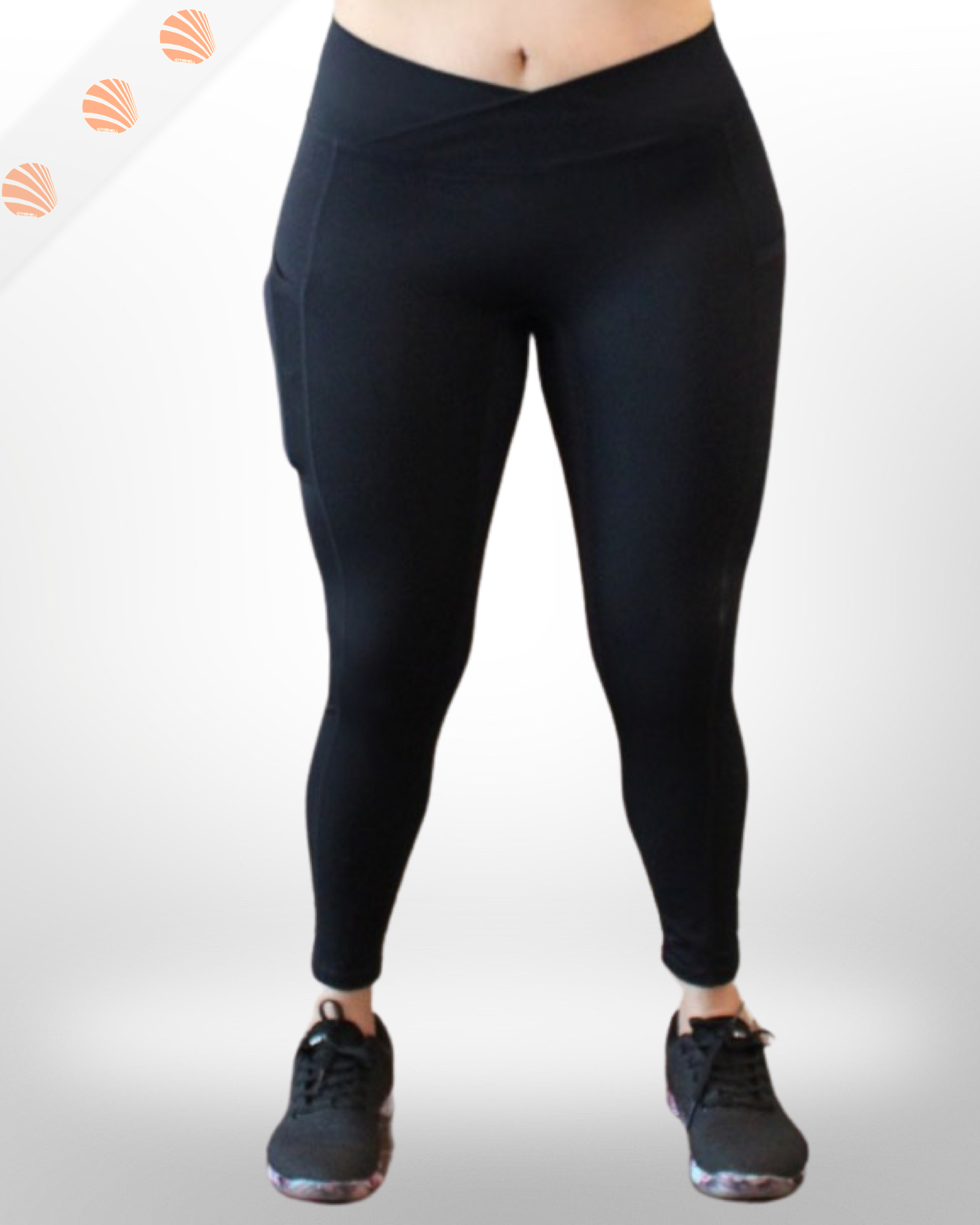 Cross Leggings With Pocket