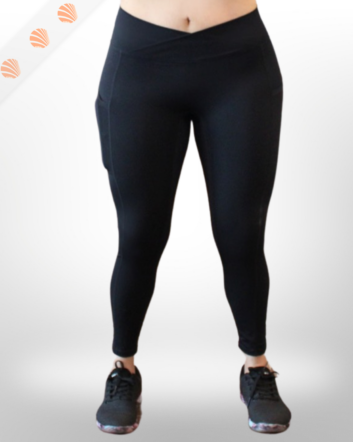 Cross Leggings With Pocket