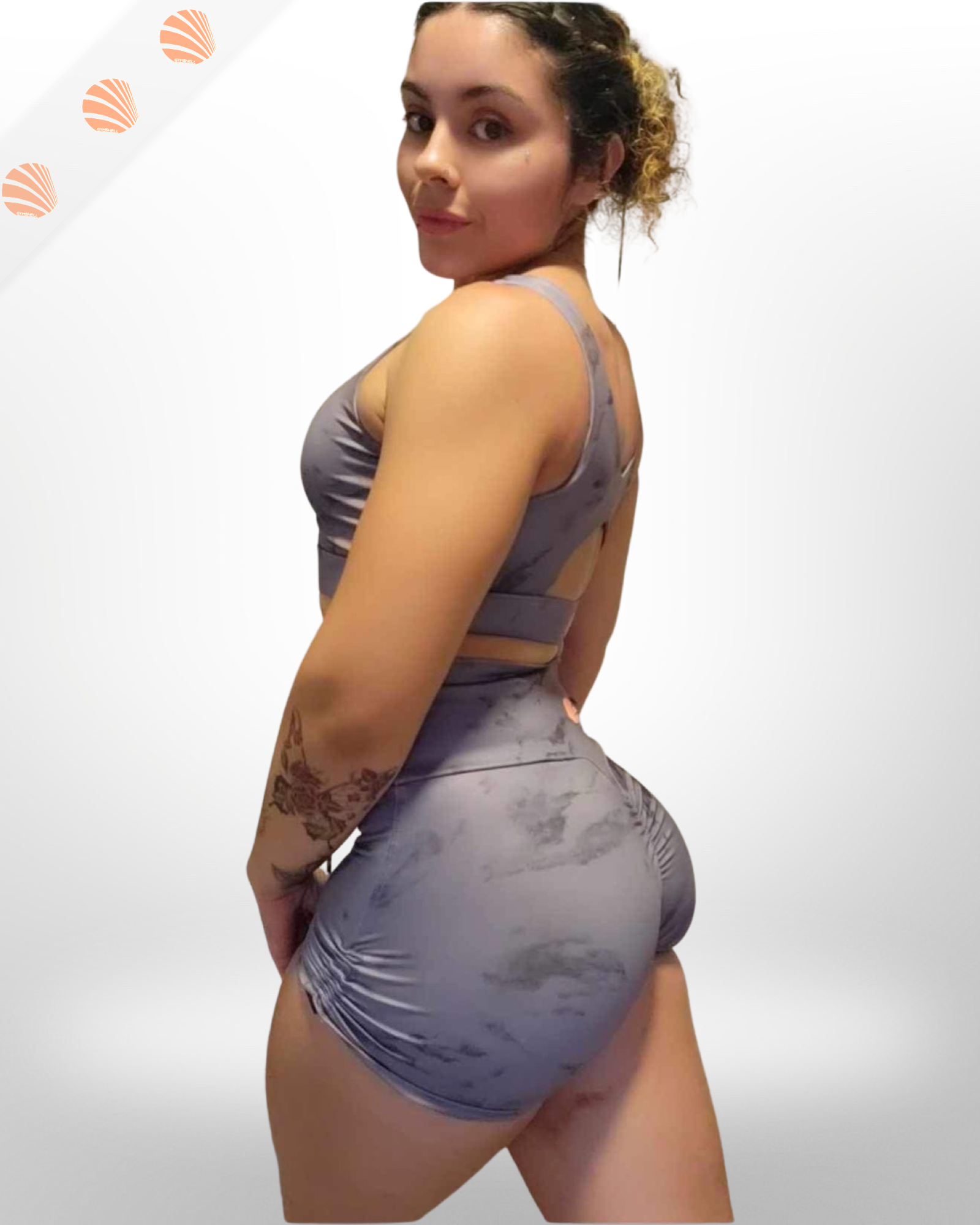 Fleck Seamless Scrunch Shorts