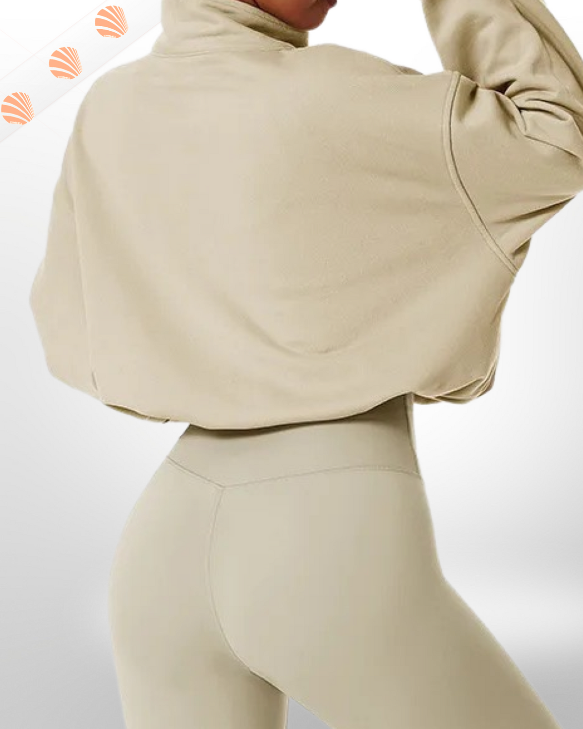 Half-Zip Sweatshirt Top