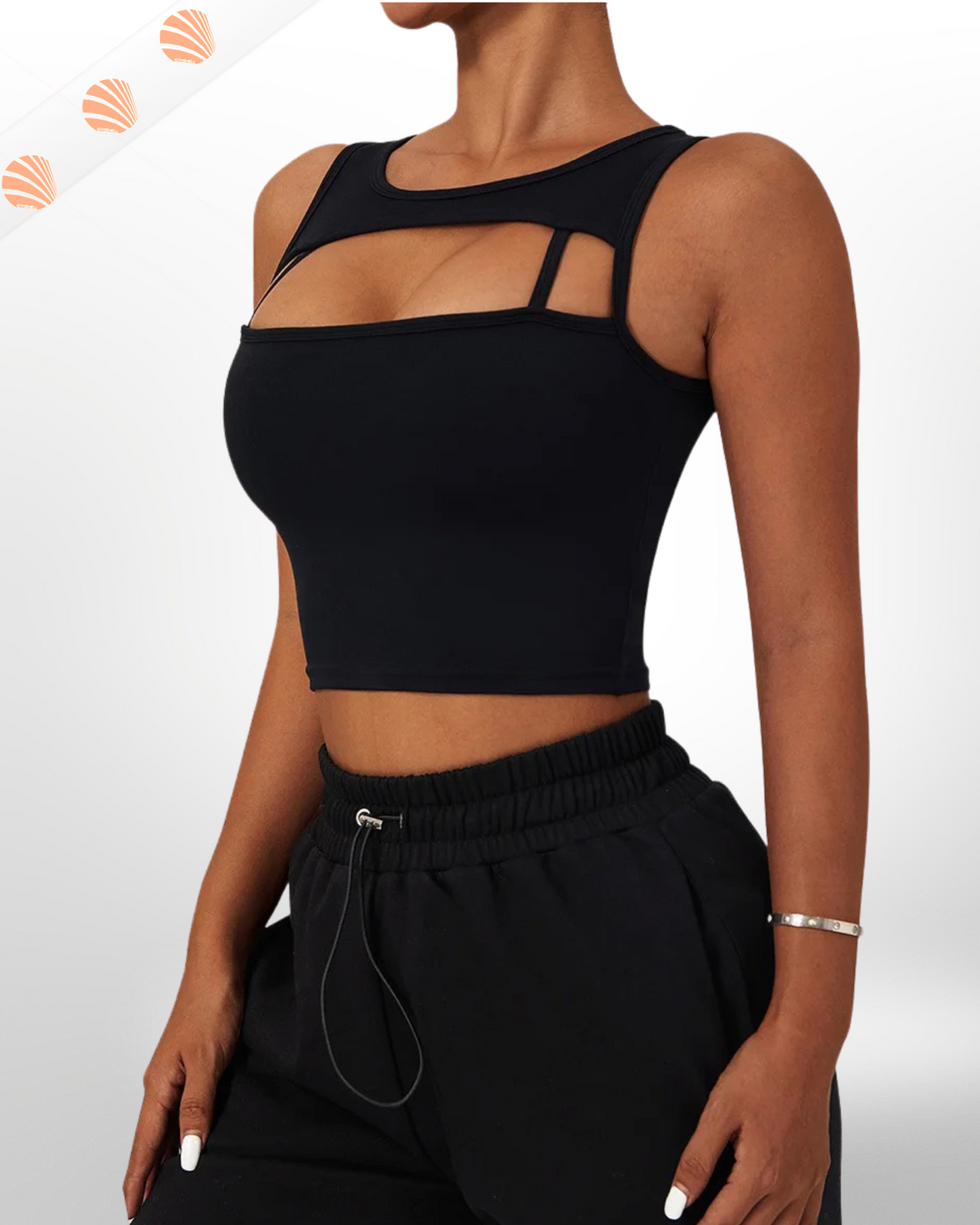 Flex cropped tank top