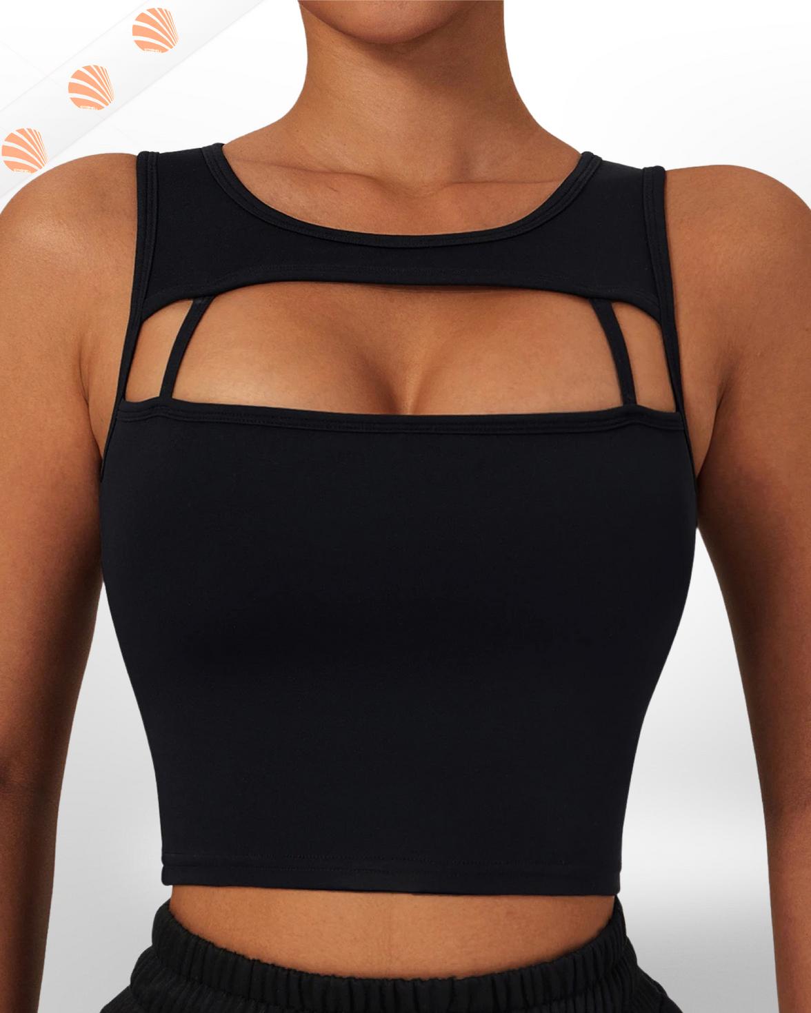 Flex cropped tank top